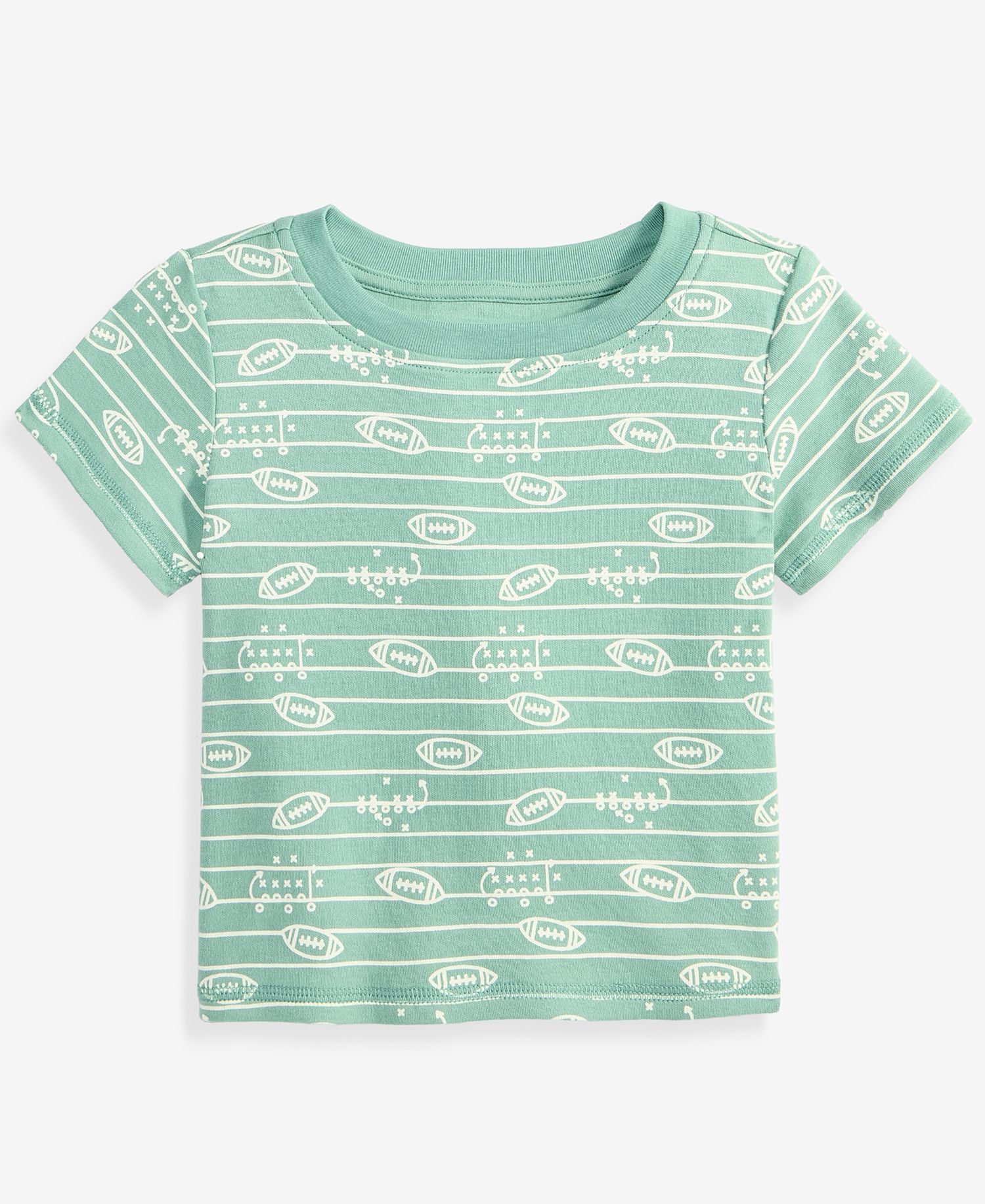 Baby Boys' 3M-24M Mix & Match Short-Sleeve Football Play Cotton T-Shirt