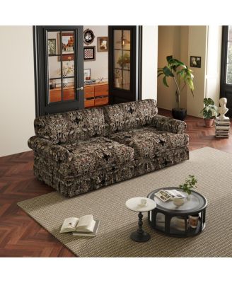 74" Luxuriously Comfortable 3-Seater Cloud Couch, Oxford Fabric Sofa