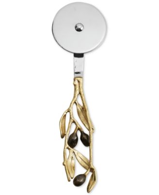 Michael Aram - Olive Branch Gold Pizza Cutter