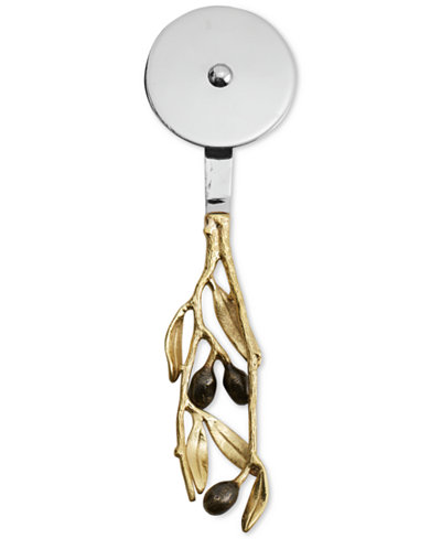 Michael Aram Olive Branch Collection Gold Pizza Cutter