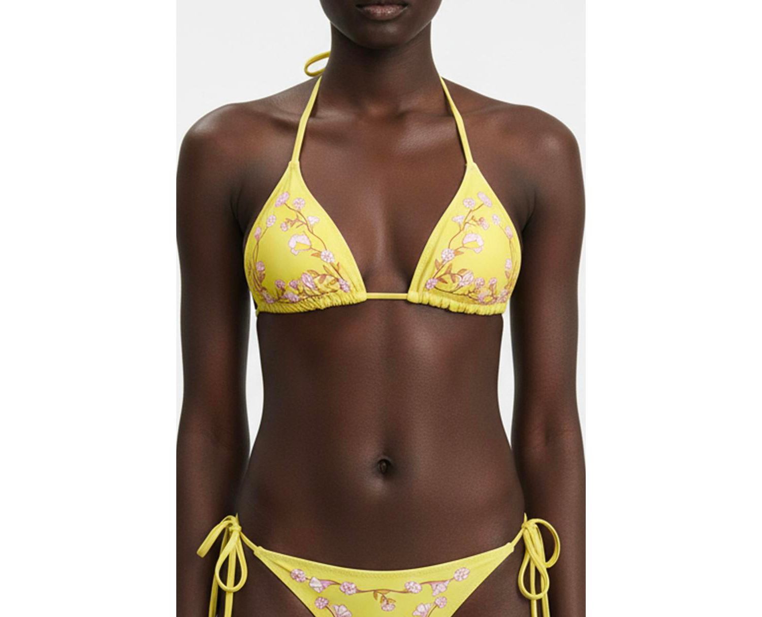 Women's Garden Reversible Triangle Bikini Top