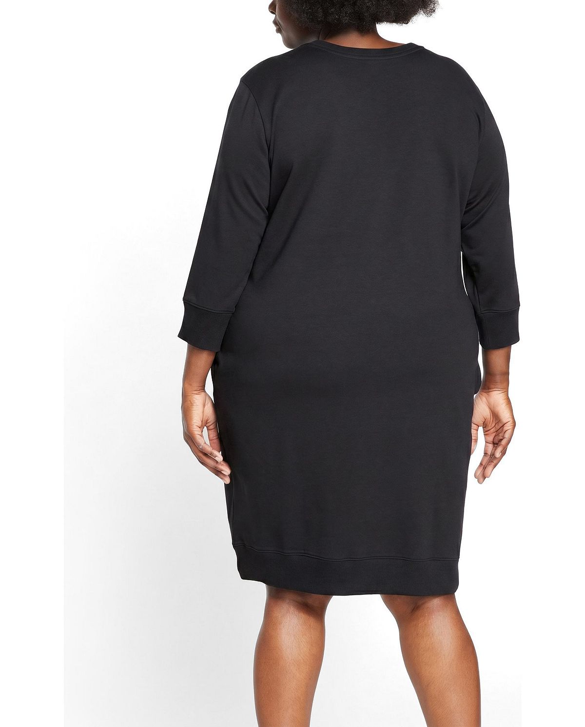 Universal Standard Plus Size Misa Tie Sweatshirt Dress view 2 — MAYCSS fashion products