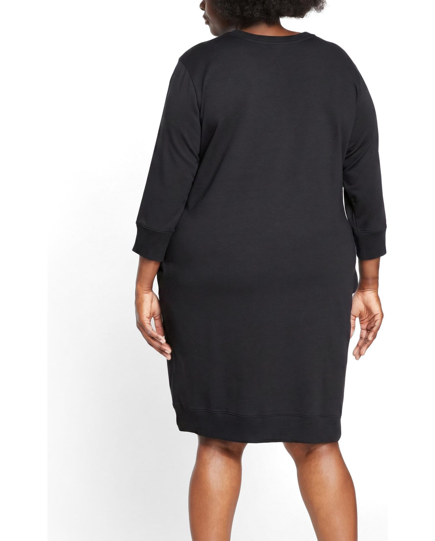 Plus Size Misa Tie Sweatshirt Dress