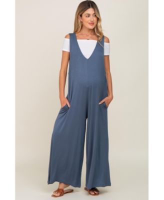 Women's Deep V Sleeveless Wide Leg Jumpsuit