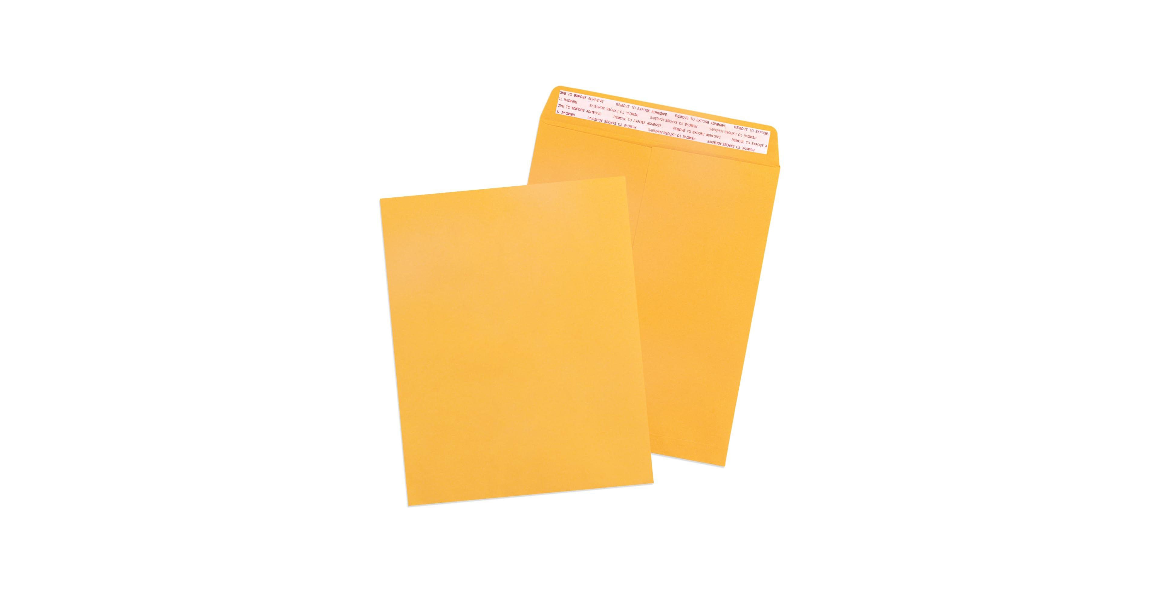 Gnuadz Geofun Manilla Envelopes Peel Seal Open End