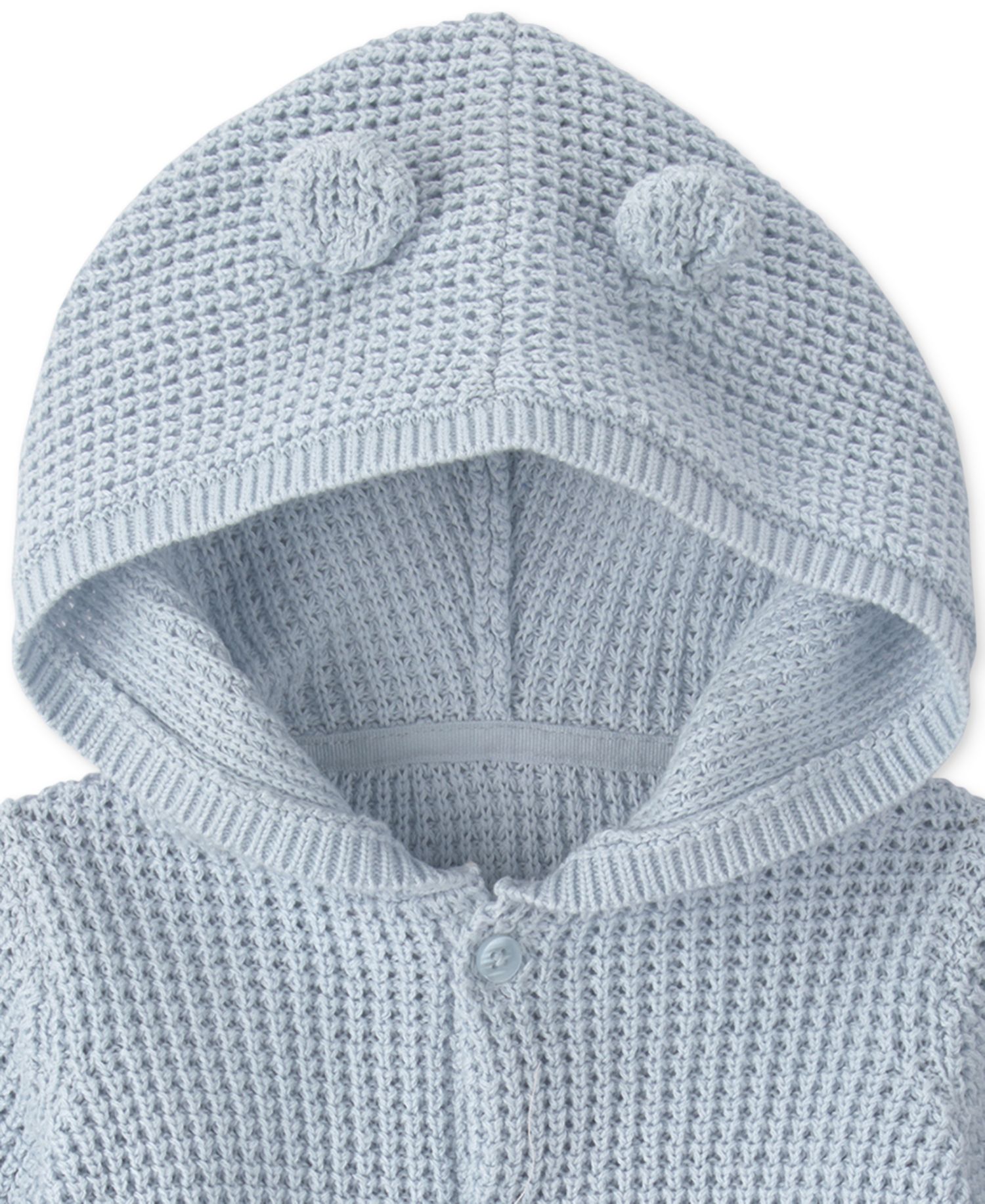 Baby Girls' and Baby Boys' Bear Ears Long-Sleeve Hooded Sweater