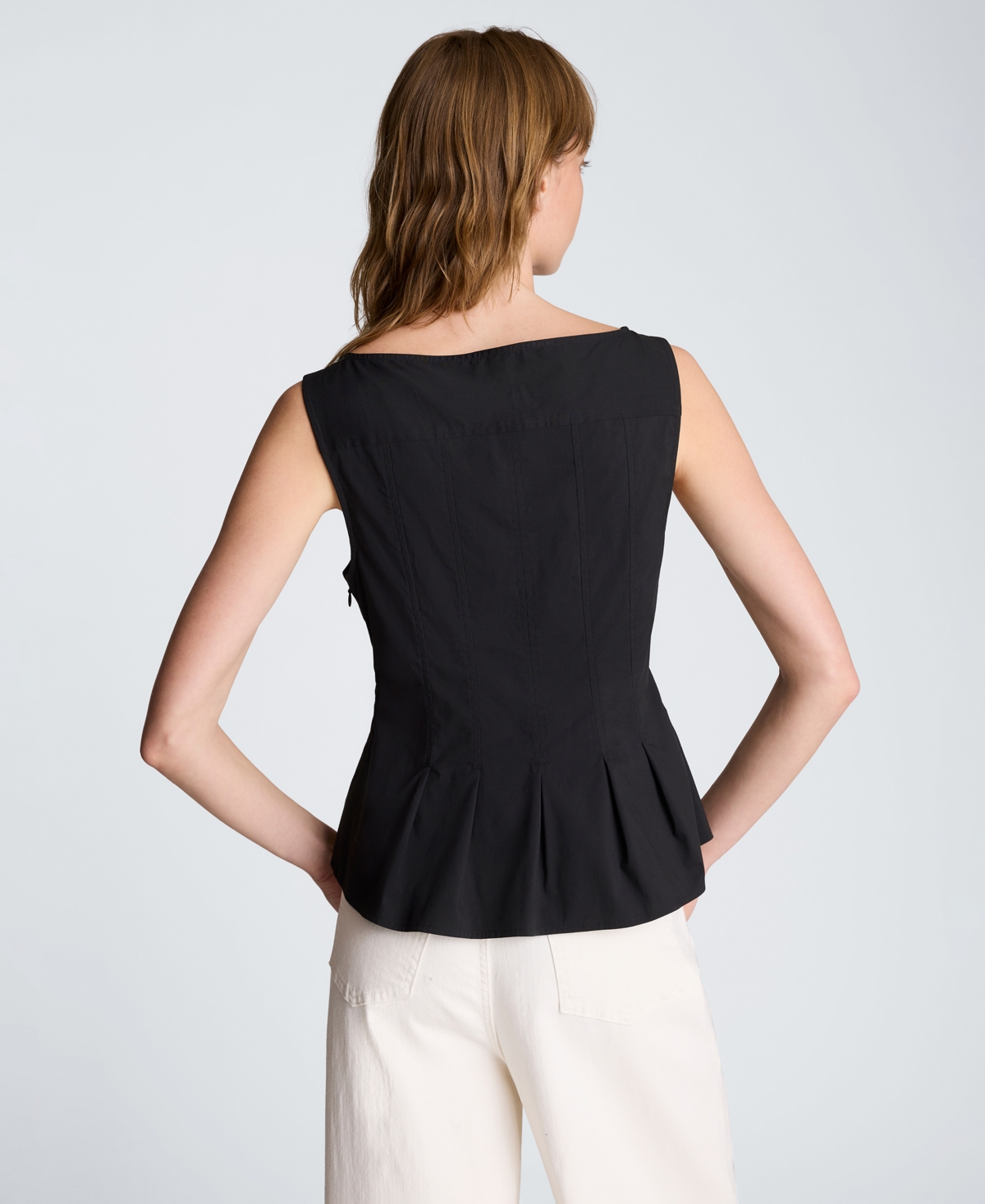 Kenneth Cole Women's Sleeveless Boat Neck Top