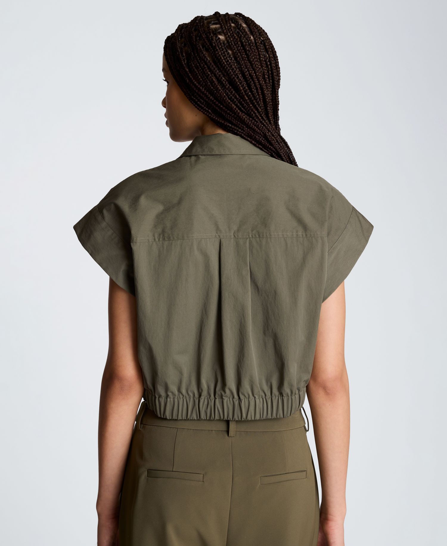 Women's Y-Neck Crop Top