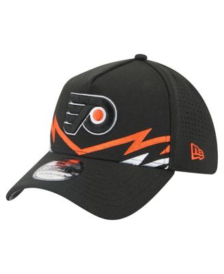 Men's Black Philadelphia Flyers 39THIRTY A-Frame Perforated Flex Hat