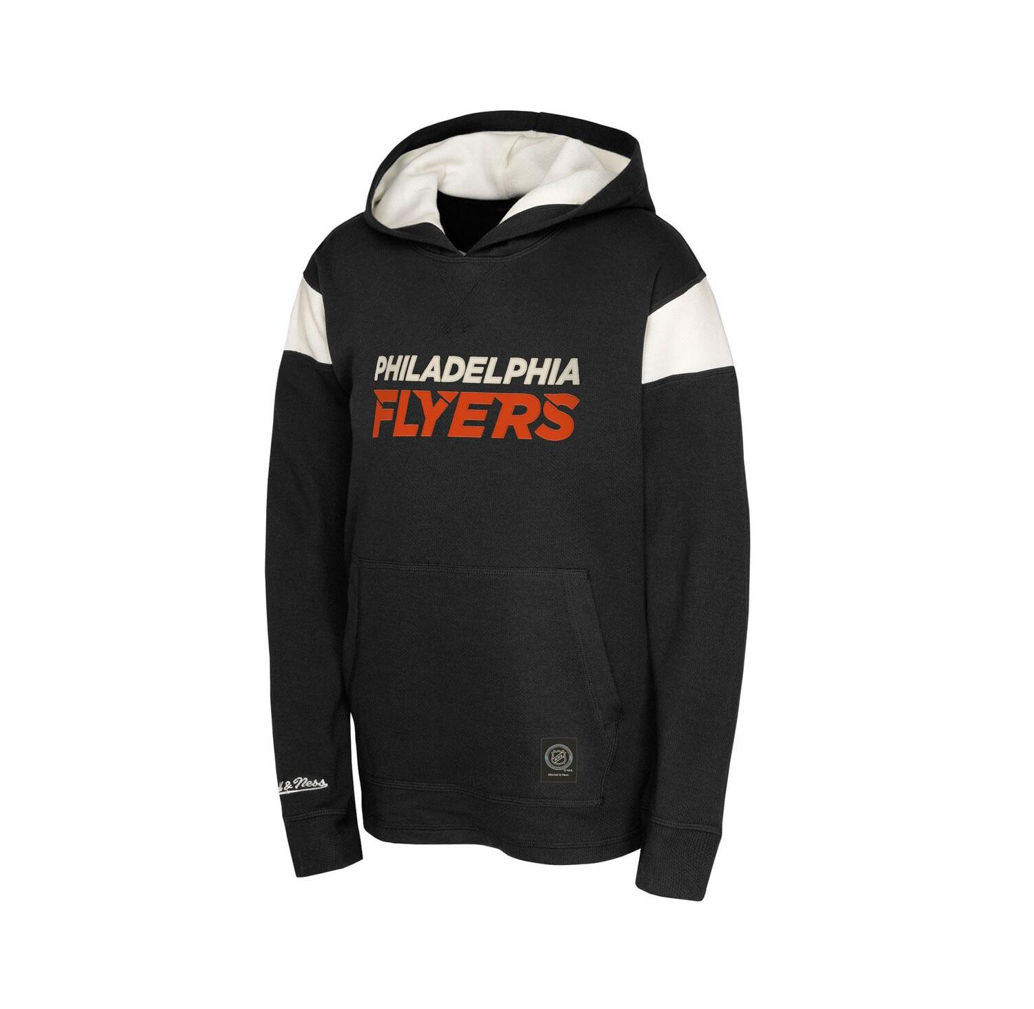 Big Boys and Girls Black Philadelphia Flyers Thermal Lightweight Pullover Hoodie