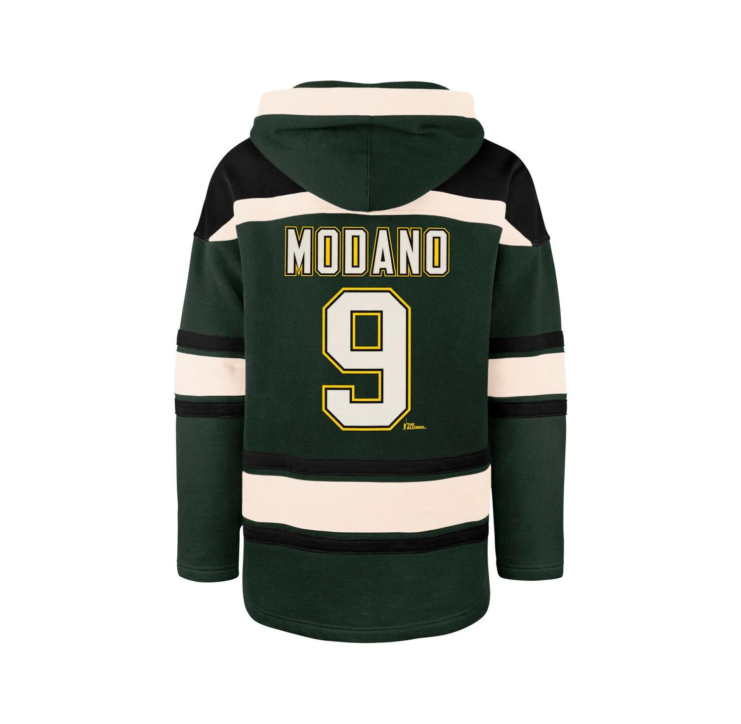 Men's Mike Modano Green Dallas Stars Retired Player Name & Number Lacer Pullover Hoodie