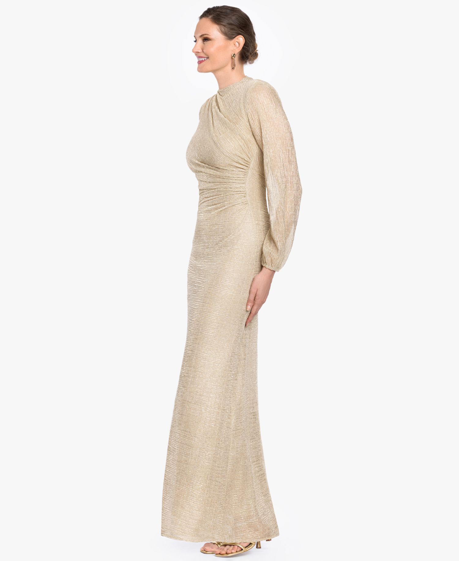 Petite Bell Long-Sleeve Gown