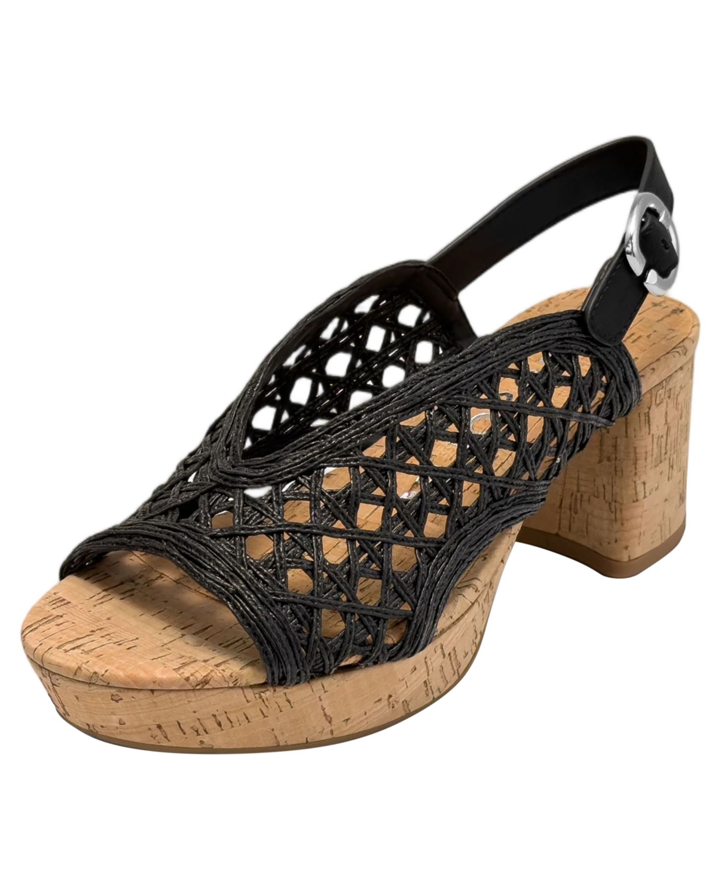 Женские сандалии Aerosoles Clora Platform, цвет: Чёрная искусственная кожа — фото 5