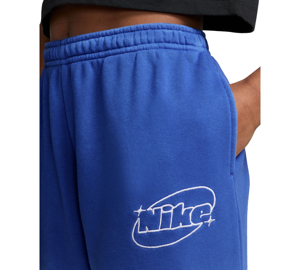 Nike Girls' 7-16 Sportswear Studio Fleece Loose Pants