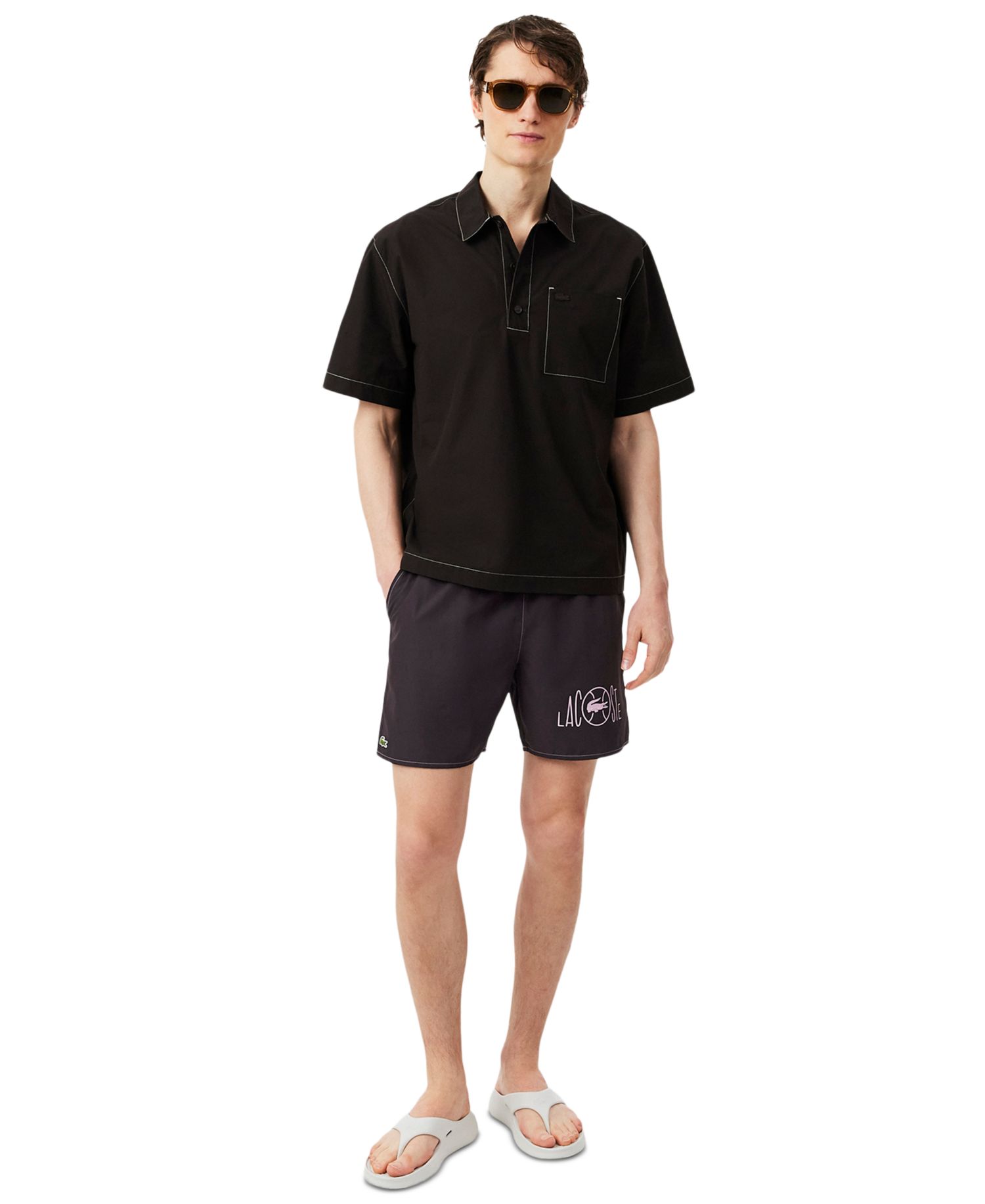Men's Quick-Dry Elastic Waistband Swim Shorts