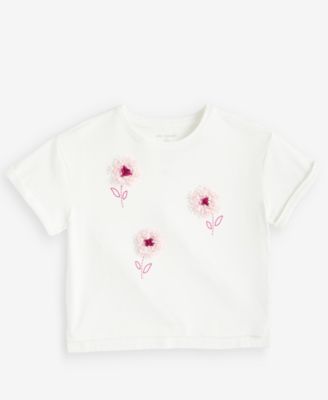 Girls' XS-XL Flower Boxy T-Shirt