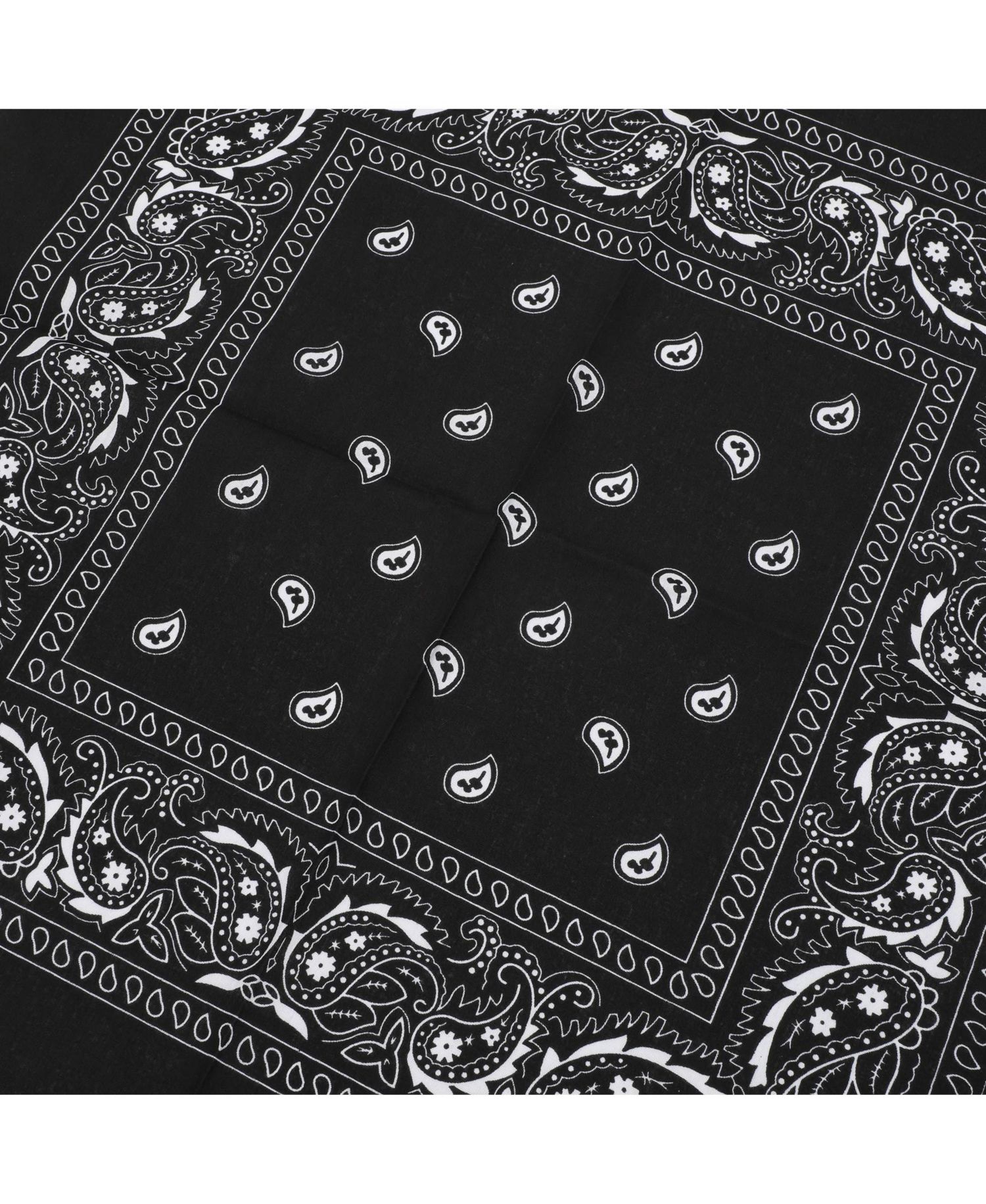 Lightweight Black 22"x22" 6-Pack Bandana Set