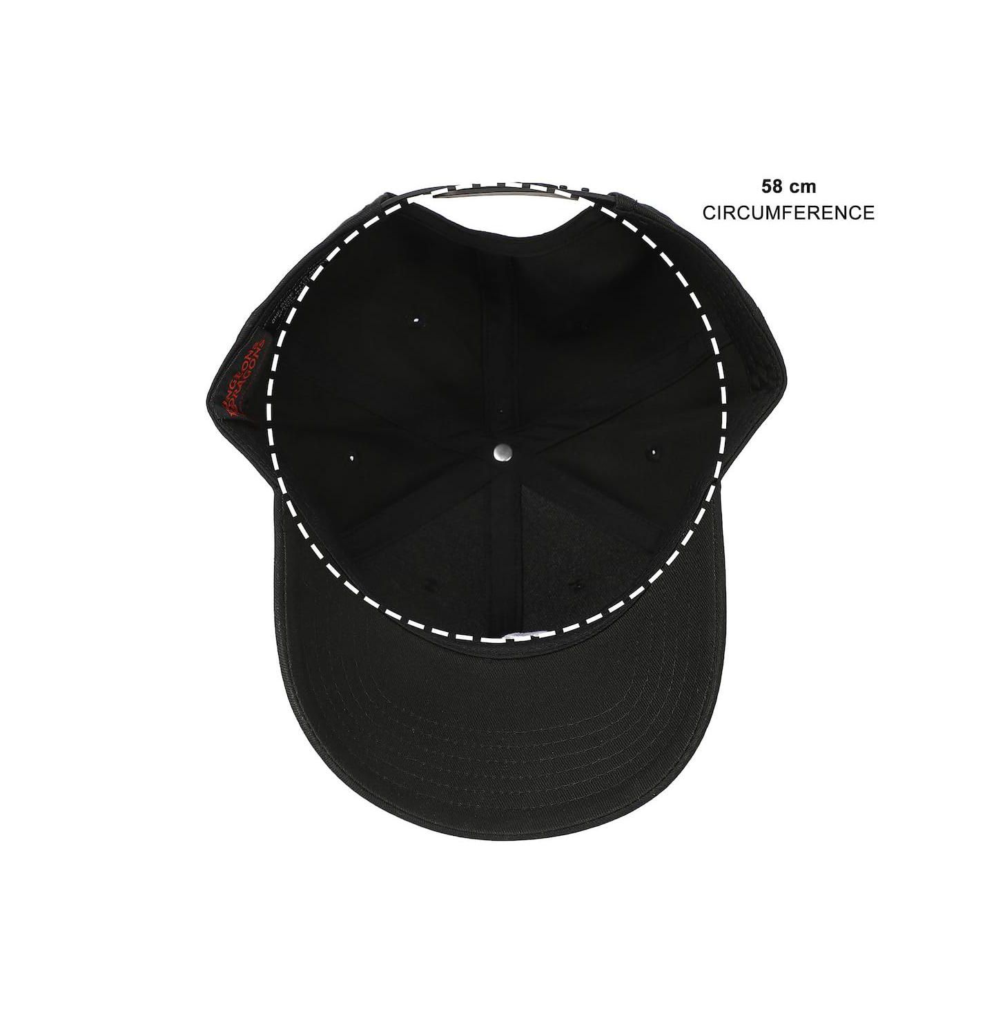 Мужская кепка Dungeons & Dragons Embroidered Logo Black Traditional Adjustable Hat, цвет: Чёрный — фото 6