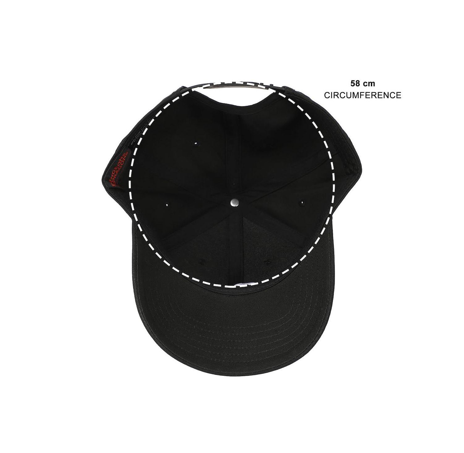 Men's Dungeons and Dragons Embroidered Logo Black Traditional Adjustable Hat