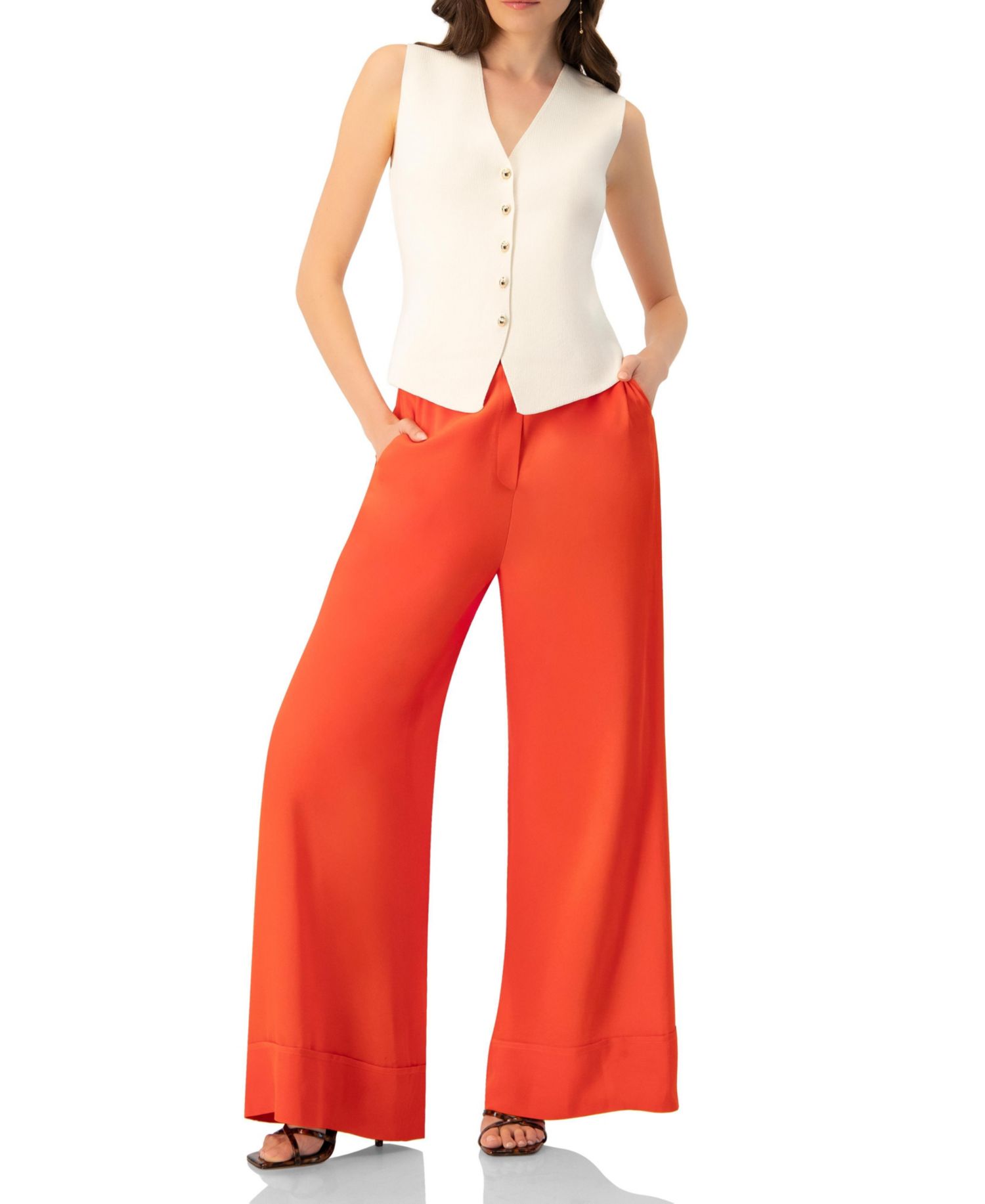 Women's Light Weight Wide-Leg Straight Pants