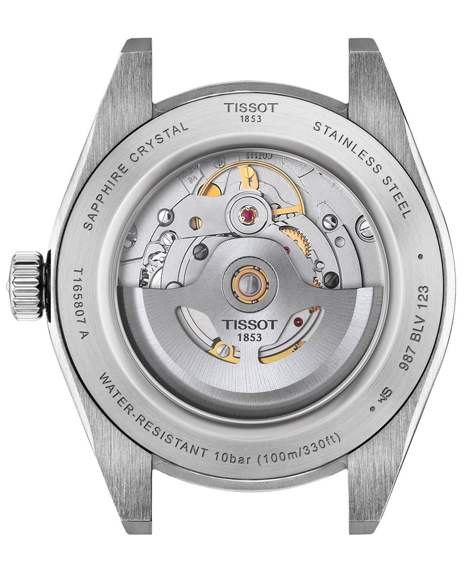 Men's Round Silver Stainless Steel Watch 38mm