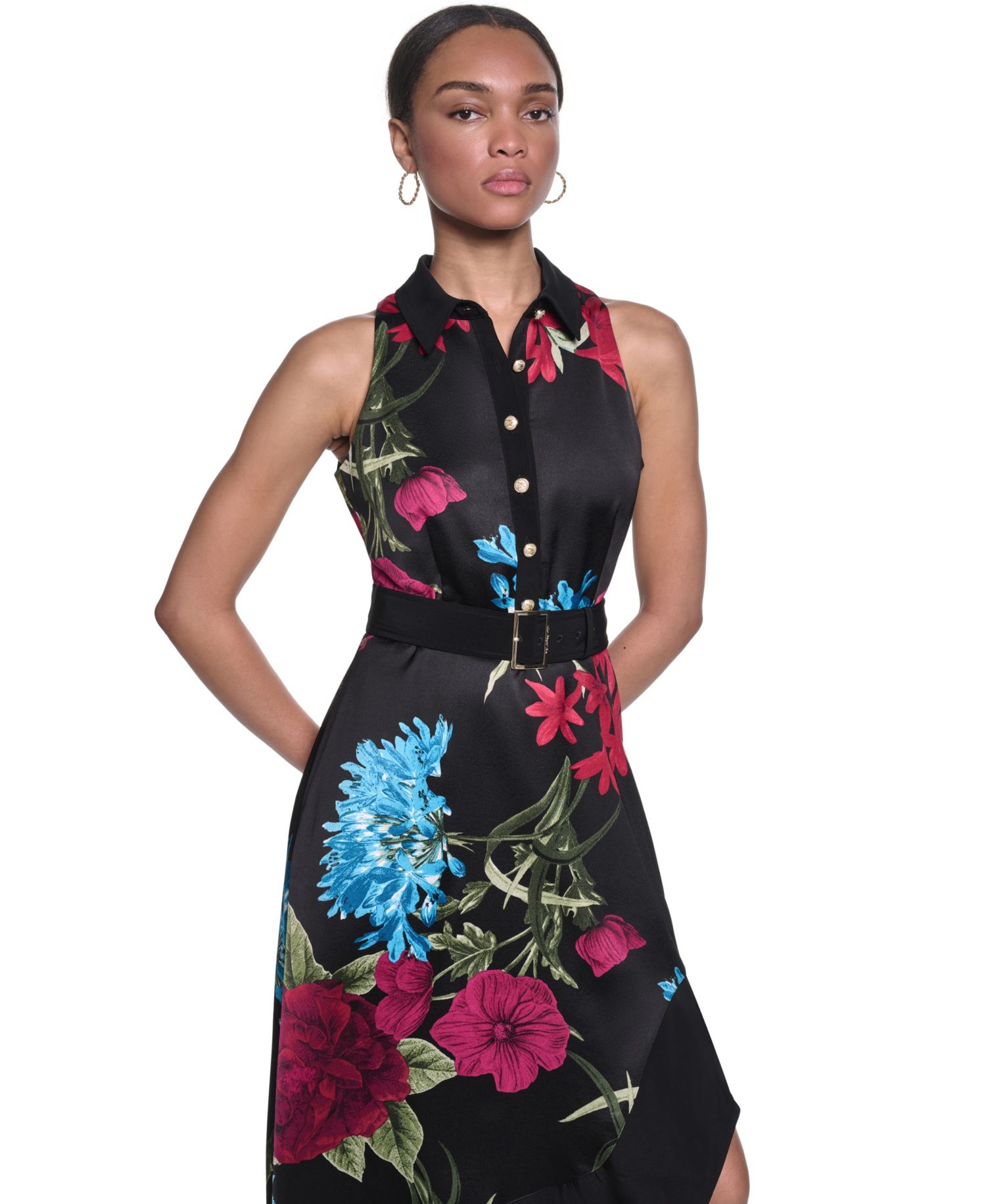 Women's Printed Midi Dress