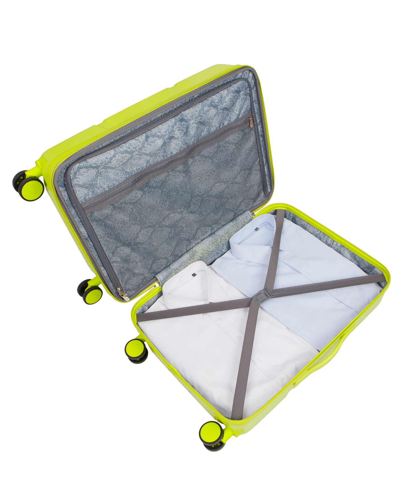 Чемоданы Jessica Simpson Sydney 3 Piece Hardside Spinner Luggage Set, цвет: Limeade — фото 34