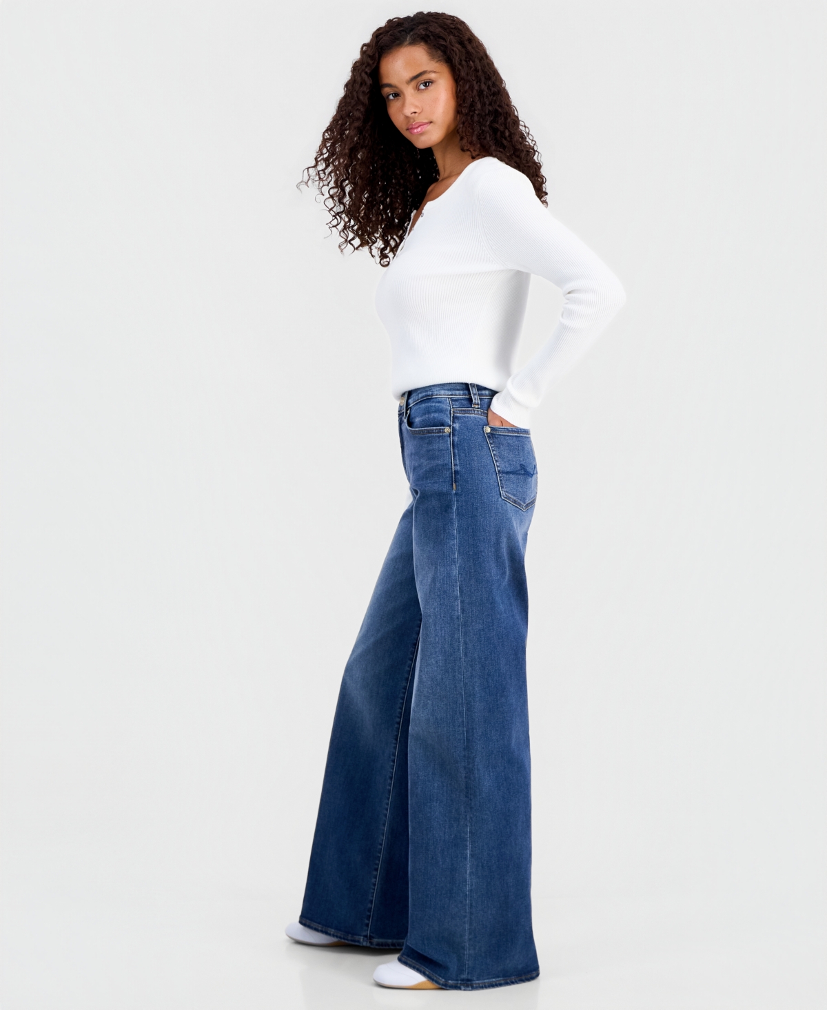 7 For All Mankind Women's Lotta Wide-Leg Jeans
