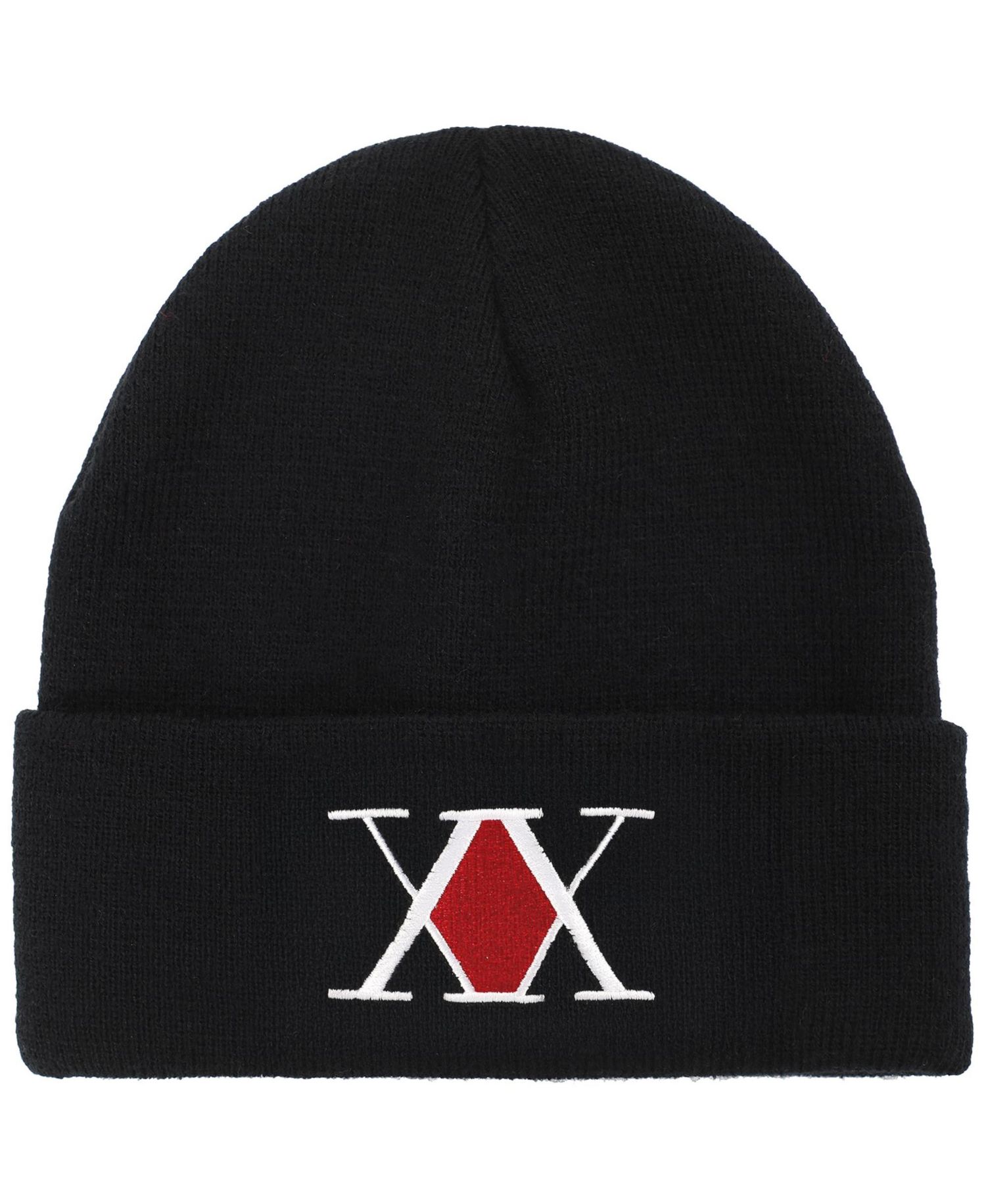 Men's Embroidered Logo Black Cuff Beanie.