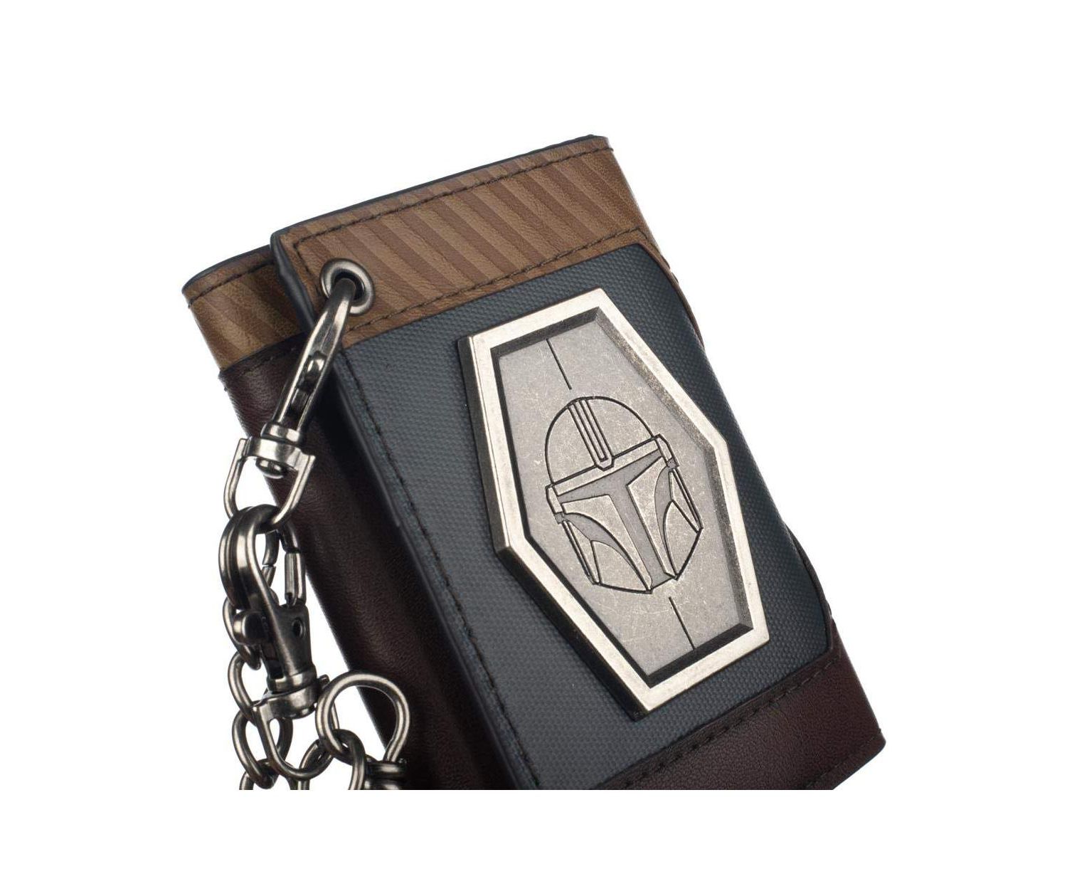 Men's Chain Wallet with Metal Shield
