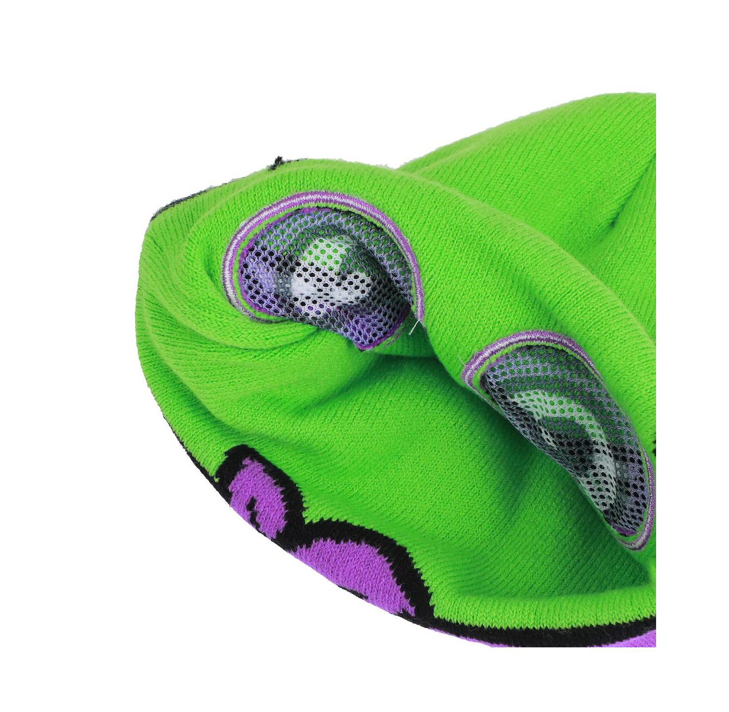 Men's TMNT Rolldown Donny Adult Acrylic Mesh Eye Green Beanie