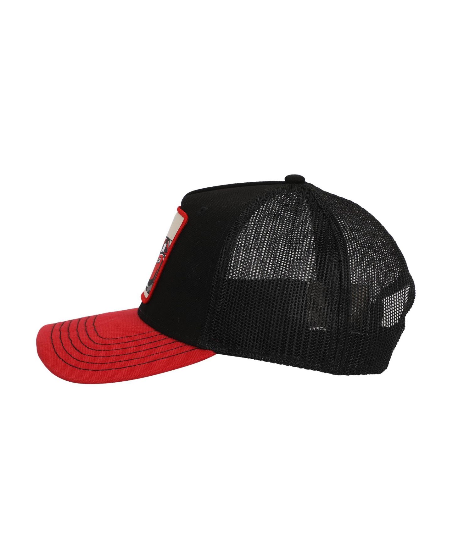 Мужская кепка Cars Mcqueen Woven Patch Canvas And Mesh B5 Trucker, цвет: Чёрный — фото 7