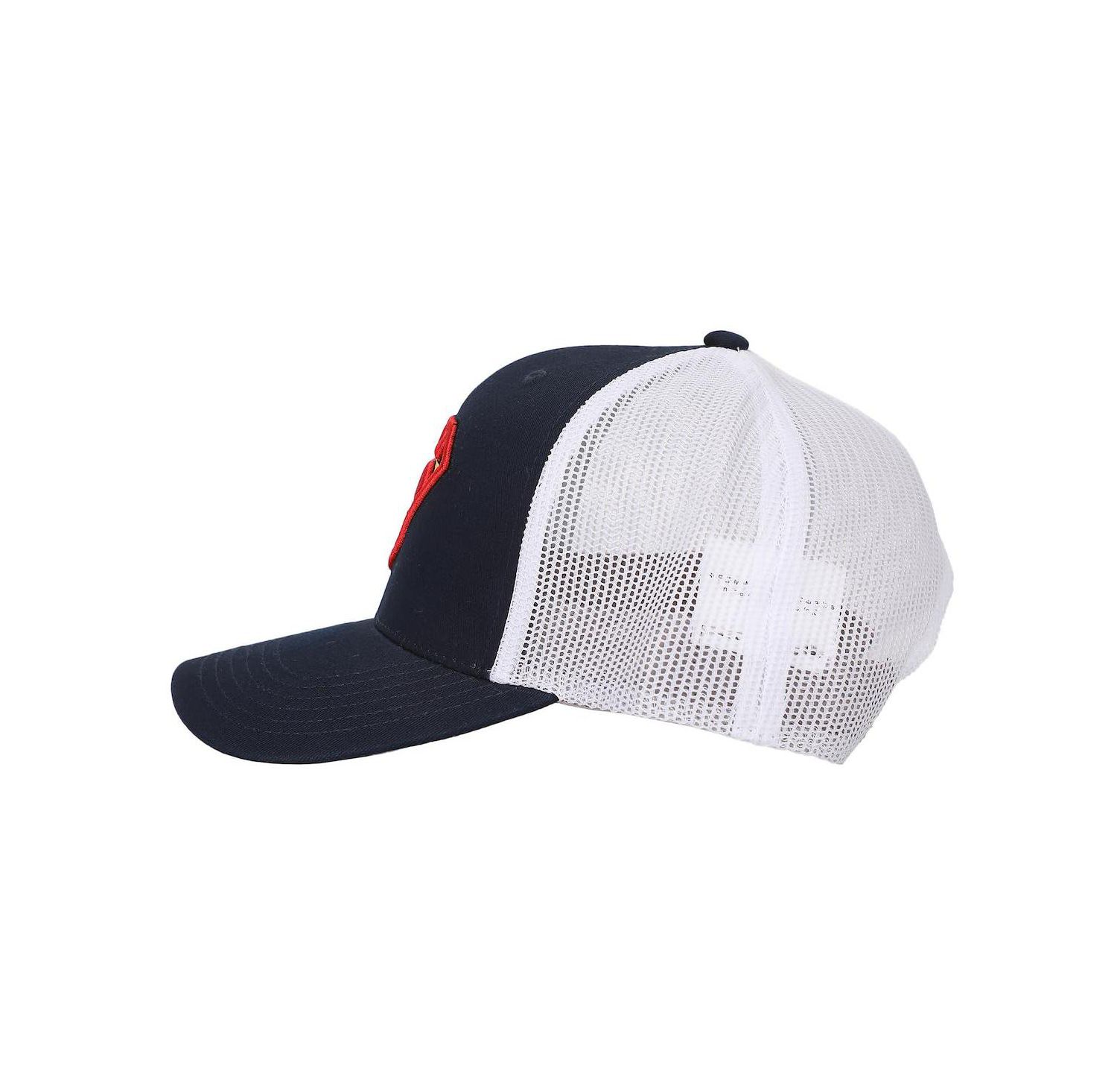 Men's 3D Embroidered Logo Navy Trucker Hat