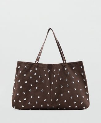 Women's Stud Shopper Bag