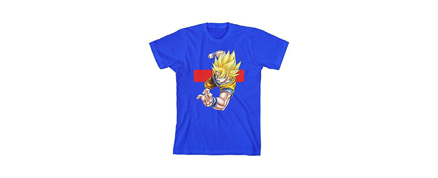 Youth Boys Battle Mode Goku Royal Blue Youth Boys Graphic Tee- XL