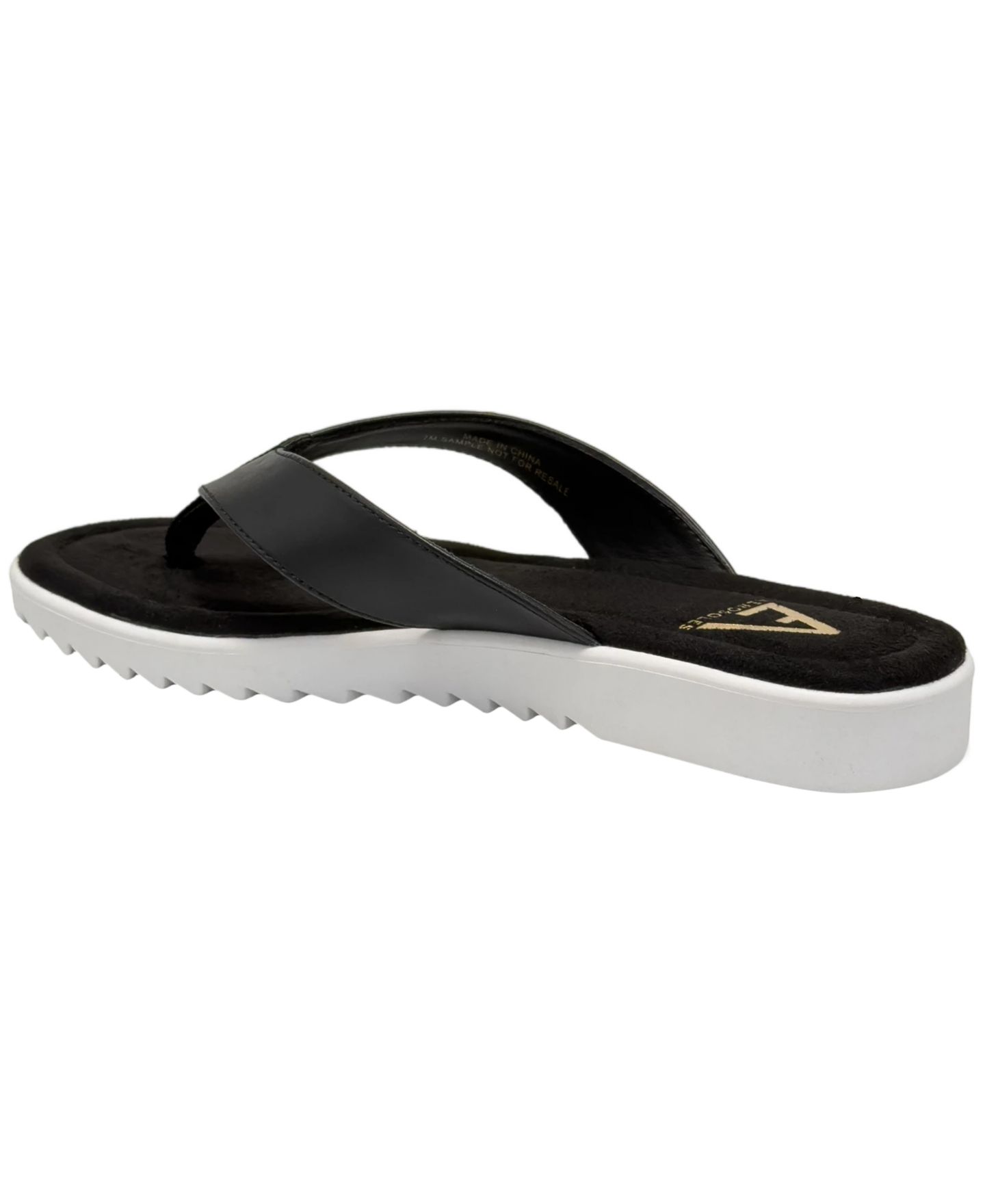 Женские сандалии Aerosoles Jordyn Slip-On Flip Flop, цвет: Чёрная искусственная кожа — фото 6