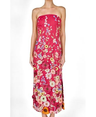 endless rose strapless embroidered mini dress Endless Rose