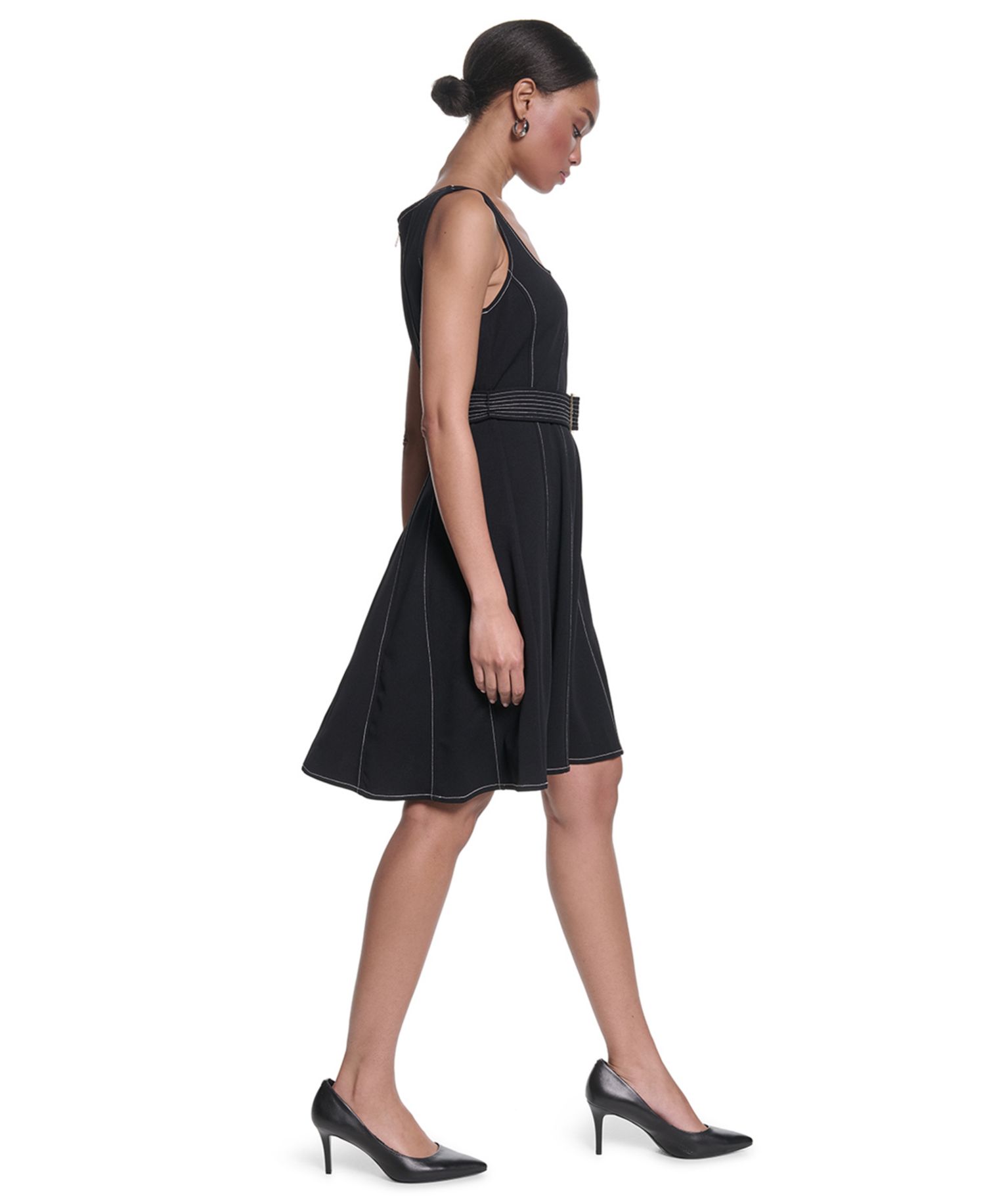 Women's Scuba Crepe Knee-Length Dress