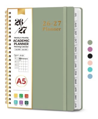 Planner 2026-2027 Academic Weekly Monthly Hardcover Tabs