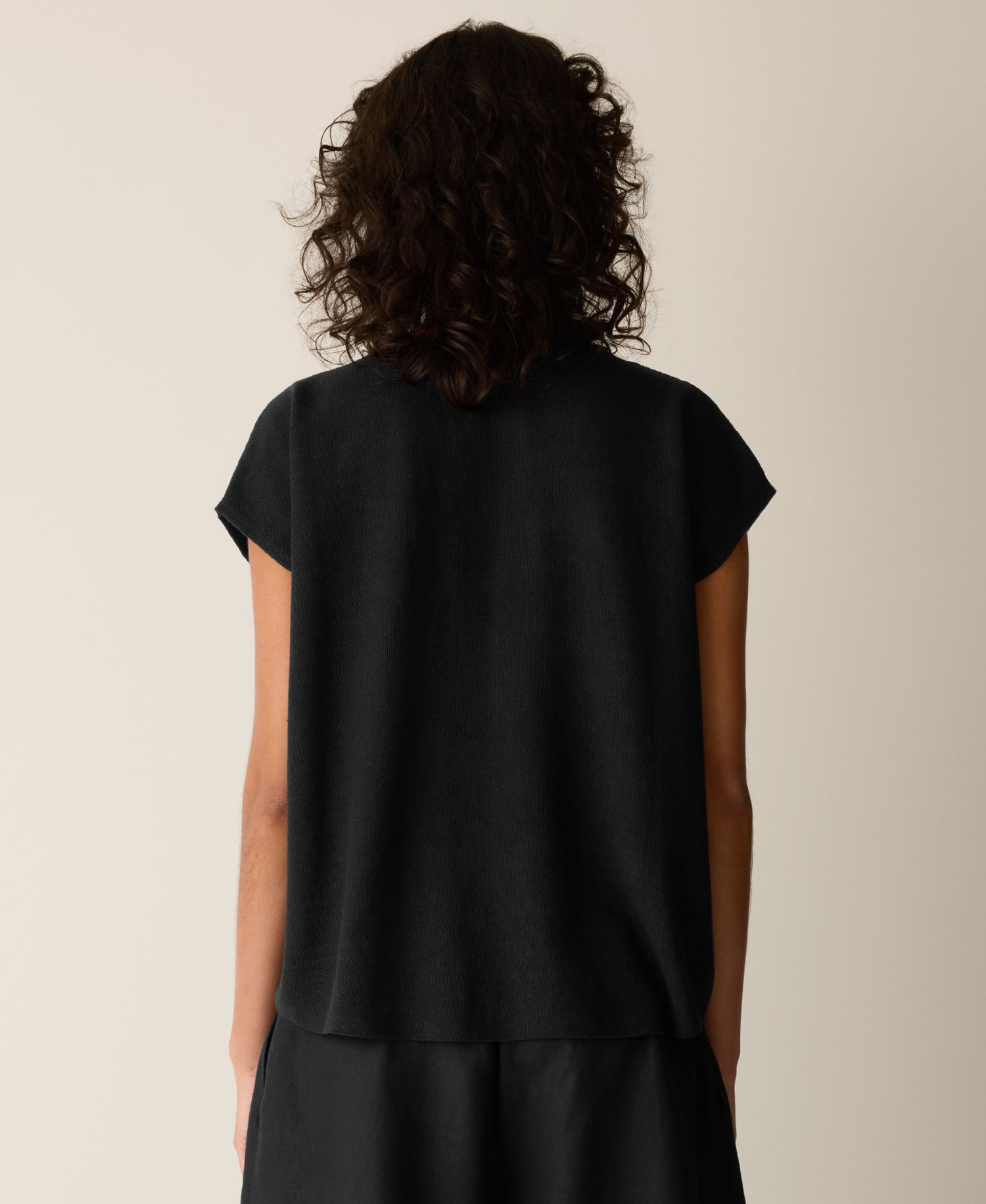 Women's V-Neck Cap-Sleeve Sweater