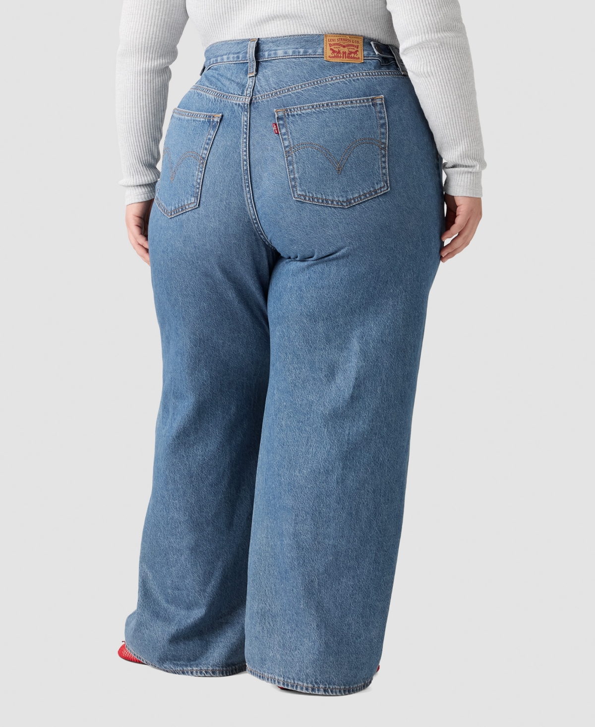 Levi's Plus Cinch Wide-Leg Cotton Baggy Jeans