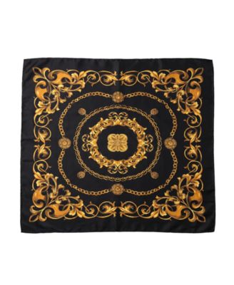 Chain Print Satin Square Scarf