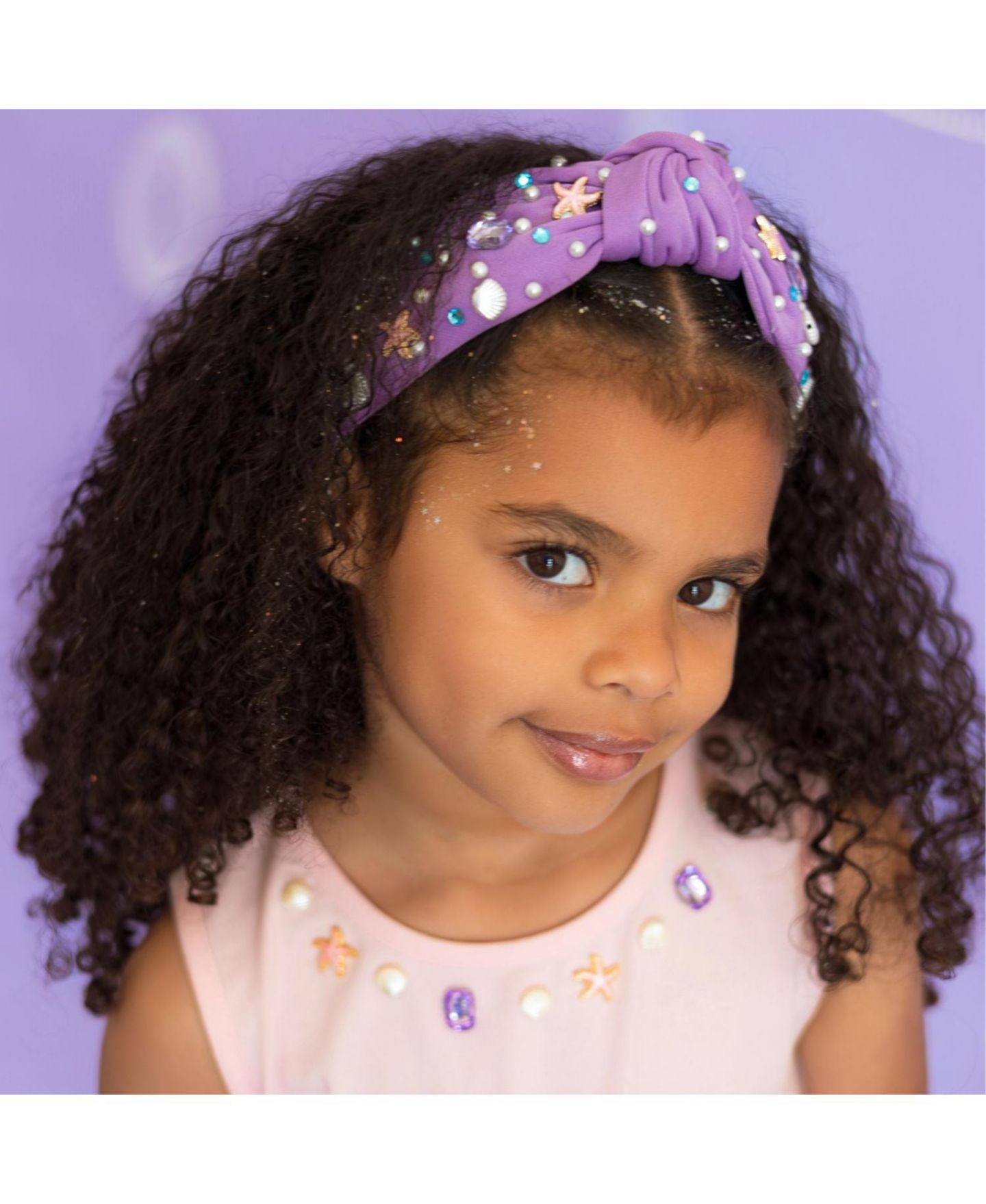 Аксессуары для волос Sweet Wink Mermaid Gemstone Headband для девочек, цвет: Лавандовый — фото 5