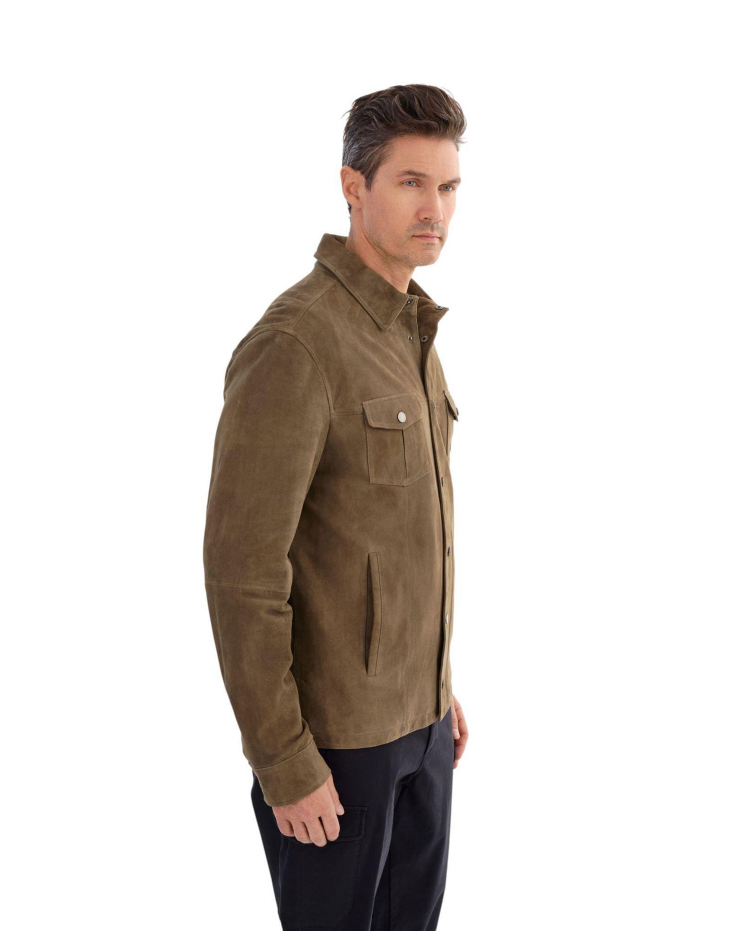 Men's Gavi Suede Shirt Jacket