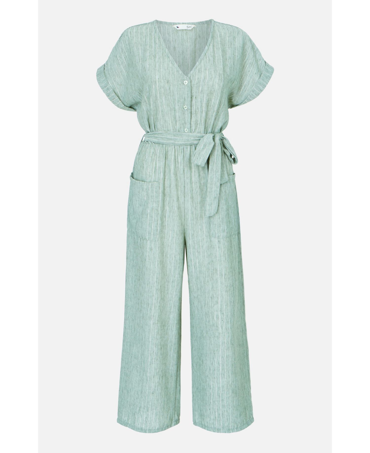Women's V Neck Kimono Sleeve Jumpsuit
