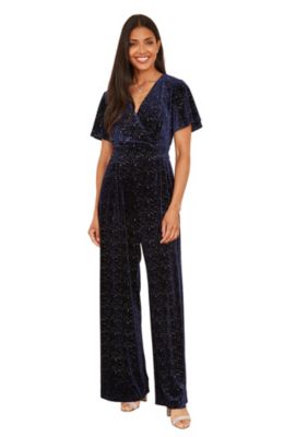 Women's Sparkle Velvet Jumpsuit
