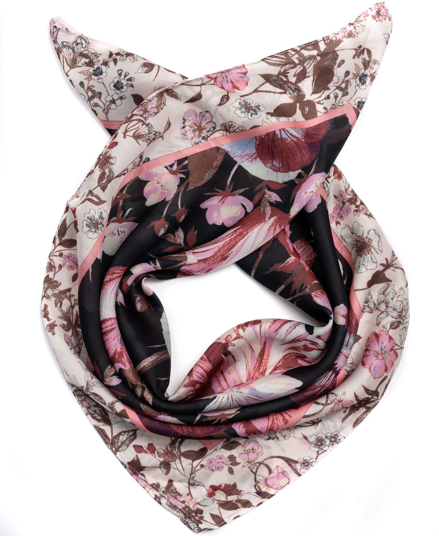 Statement Floral Bandana Scarf