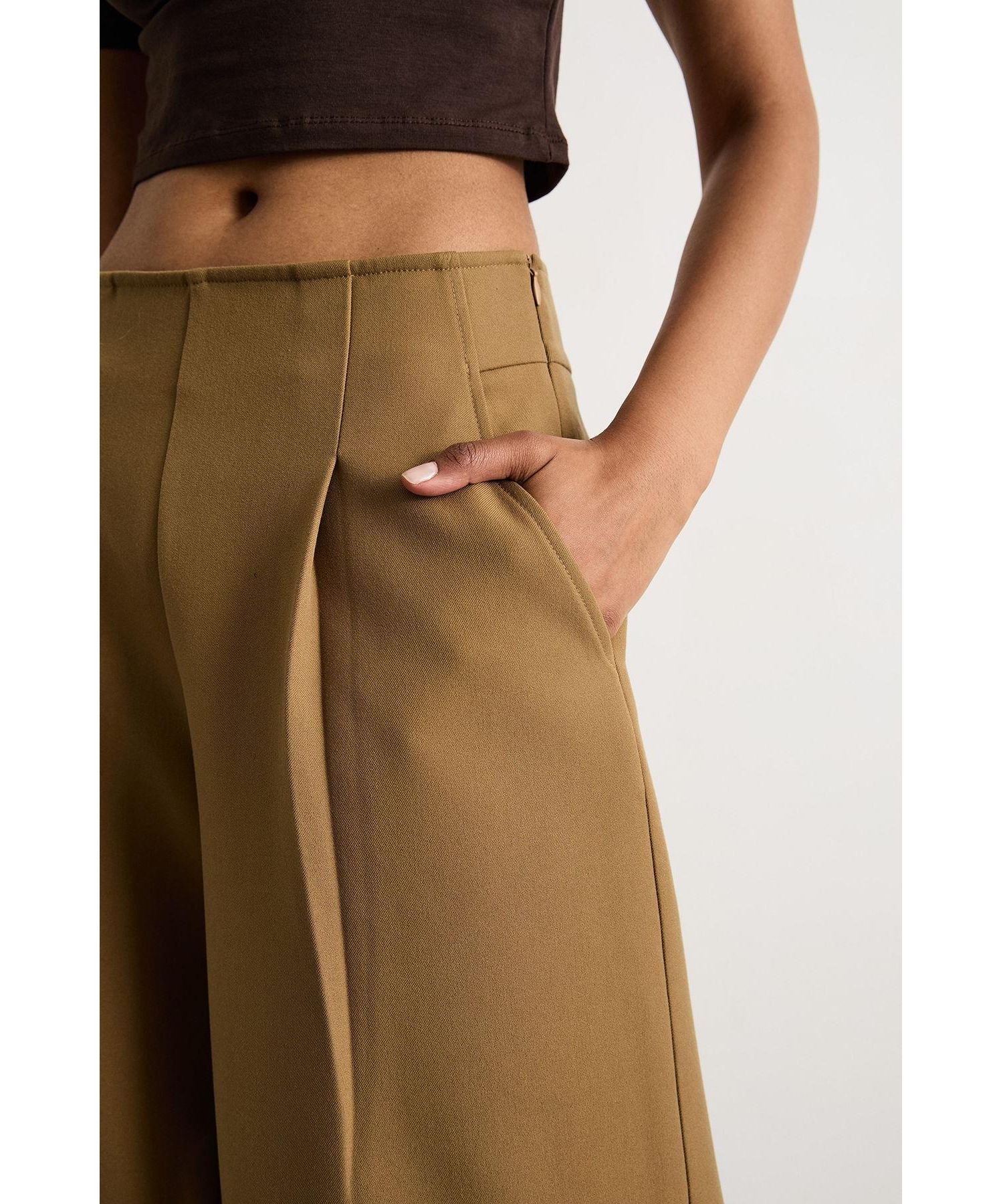 Women's Premium Wide Leg Tailored Trousers