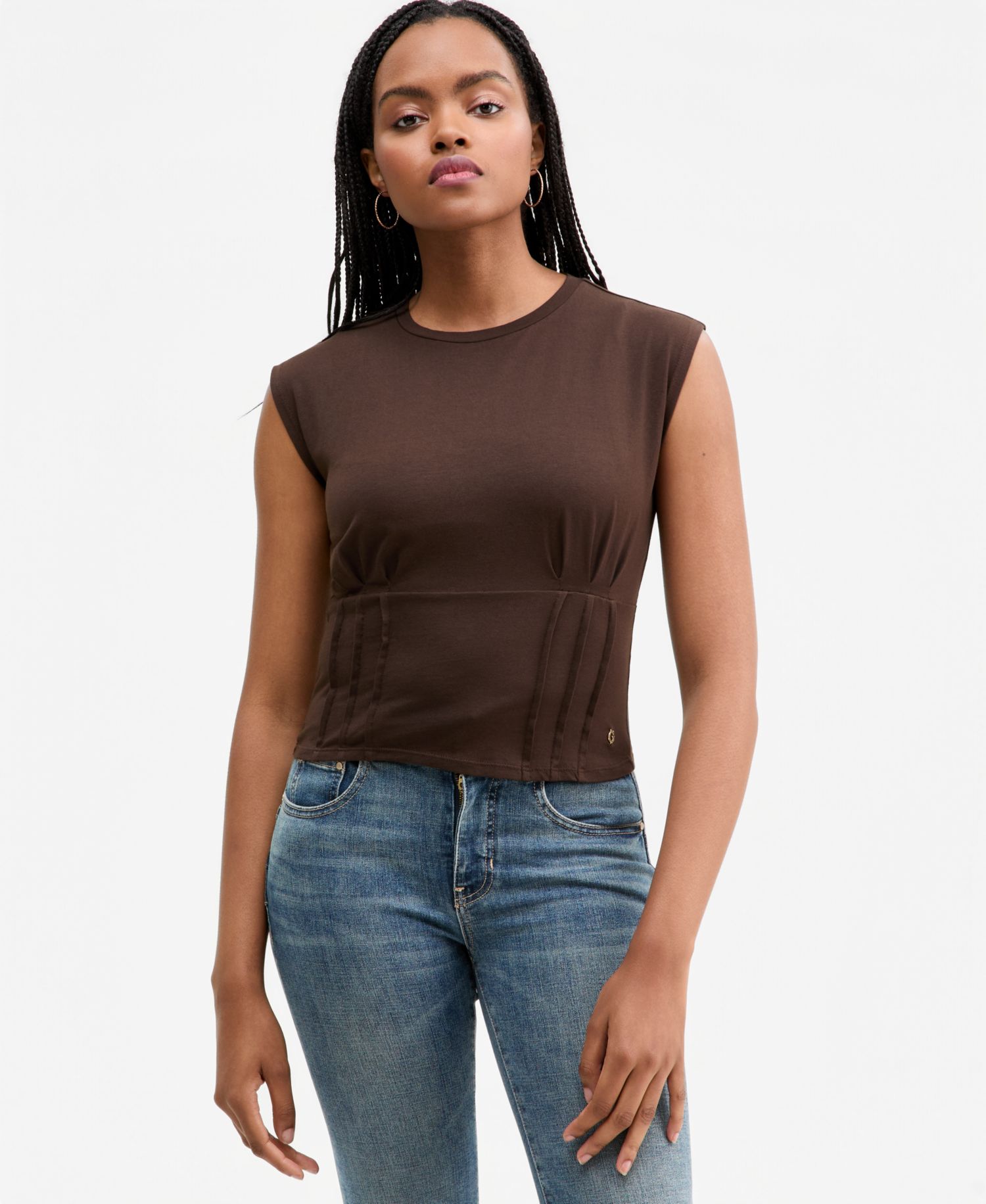 Women's Karmen Cinched Sleeveless Corset Top