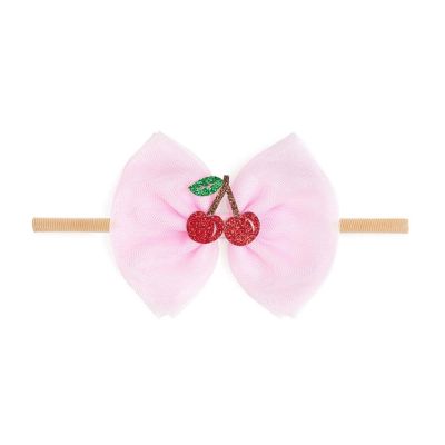 Baby Girls Cherry Tulle Bow Baby Headband